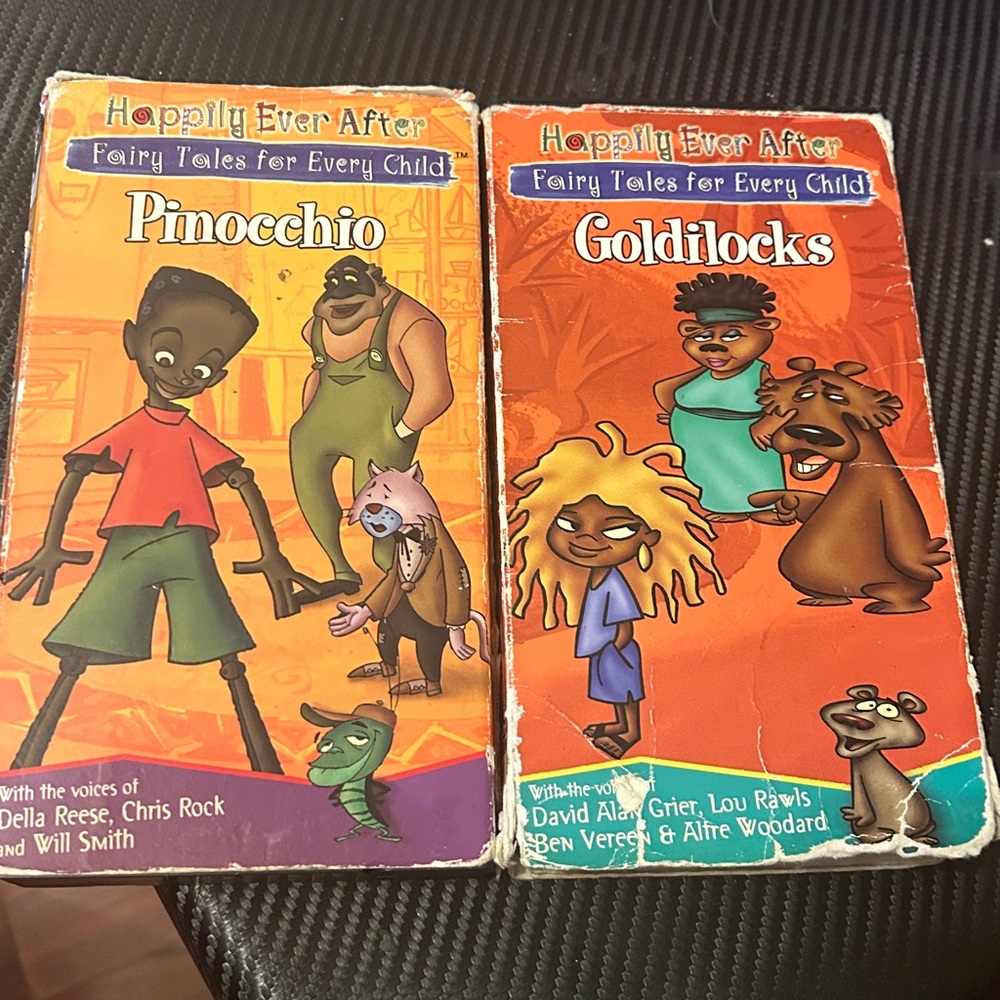 HBO Kids “Pinocchio” & “Goldilocks” VTG VHS Tape Set - 2 HTF